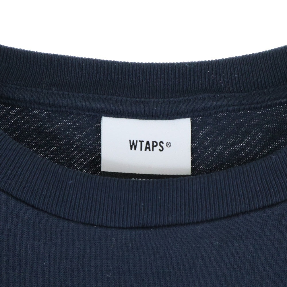 WTAPS(ダブルタップス) 25SS HG SS COTTON フロントロゴプリント クルーネック半袖Tシャツ カットソー ブラック