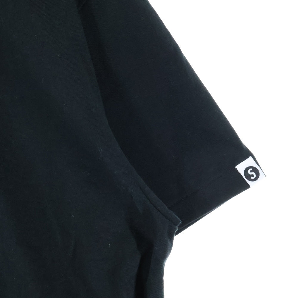 SAPEur(サプール) RODMAN ロッドマン プリント クルーネック半袖Tシャツ カットソー ブラック