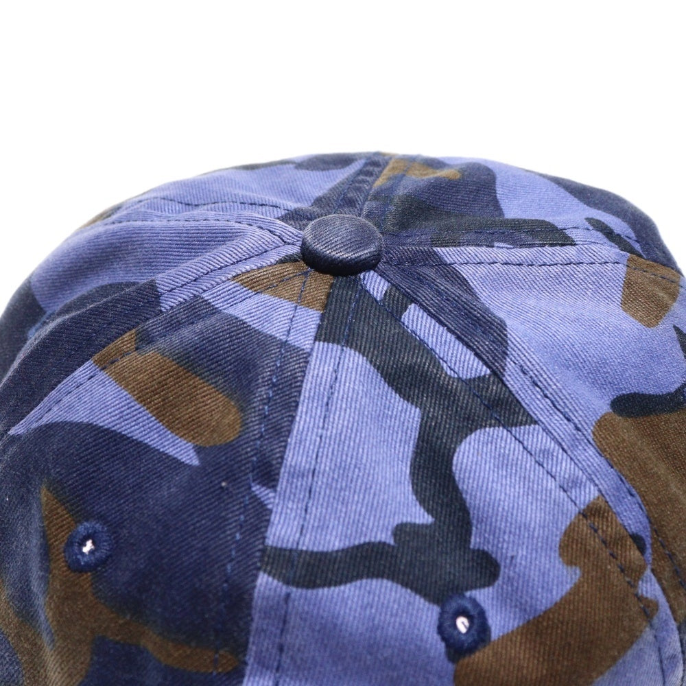 SUPREME(シュプリーム) 25SS Pigment Coated S Logo 6-Panel Sロゴ 迷彩 6パネルキャップ 帽子 パープル