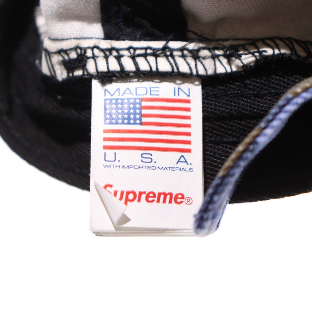 SUPREME(シュプリーム) 25SS Pigment Coated S Logo 6-Panel Sロゴ 迷彩 6パネルキャップ 帽子 パープル