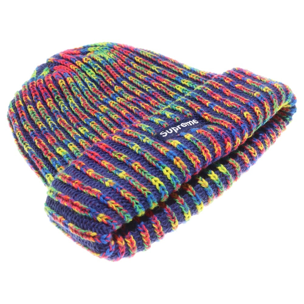 SUPREME(シュプリーム) 24AW Rainbow Loose Gauge Beanie レインボールースゲージ ビーニー ニット 帽子 マルチ