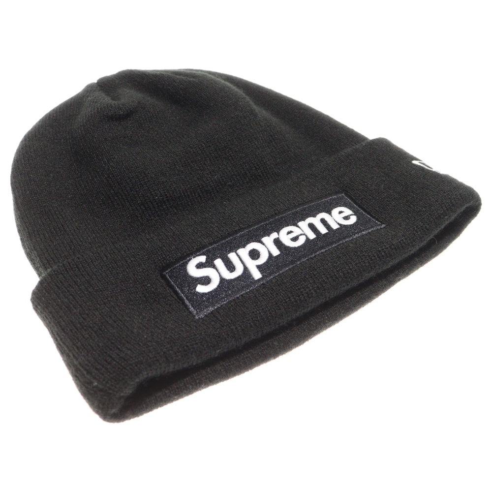 SUPREME(シュプリーム) 24AW ×New Era Box Logo Beanie ニューエラ ボックスロゴ ビーニー 帽子 ブラック