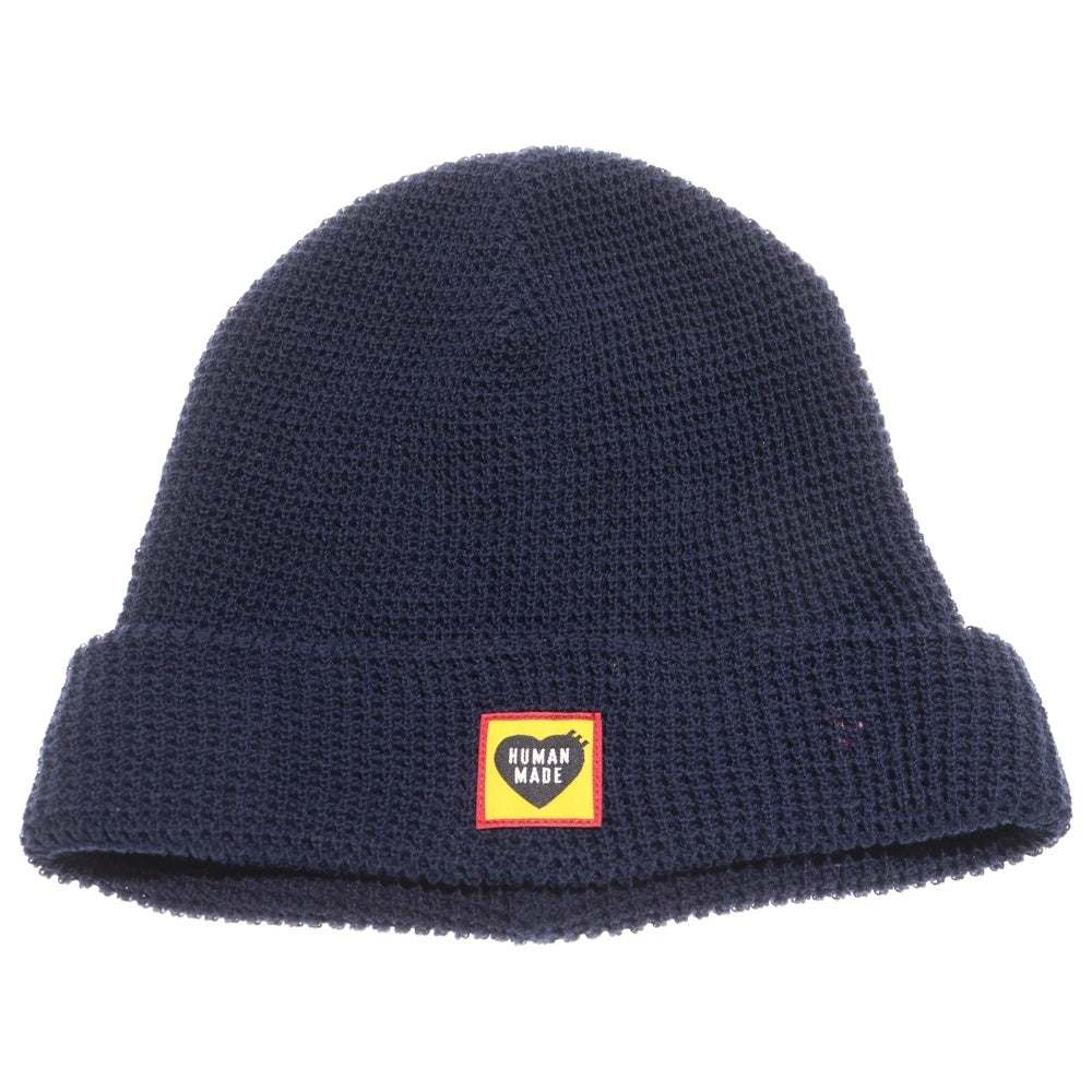 HUMAN MADE(ヒューマンメイド) ロゴパッチ ビーニー ニット帽 帽子 ブラック