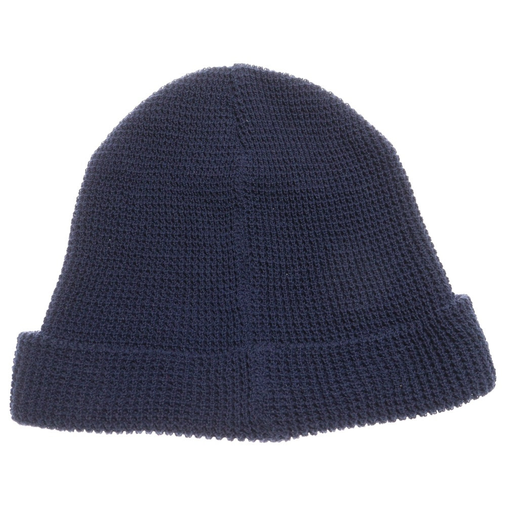 HUMAN MADE(ヒューマンメイド) ロゴパッチ ビーニー ニット帽 帽子 ブラック