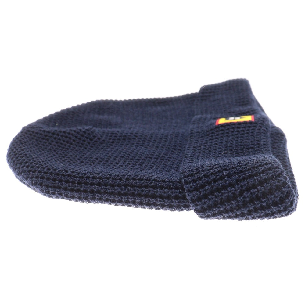 HUMAN MADE(ヒューマンメイド) ロゴパッチ ビーニー ニット帽 帽子 ブラック