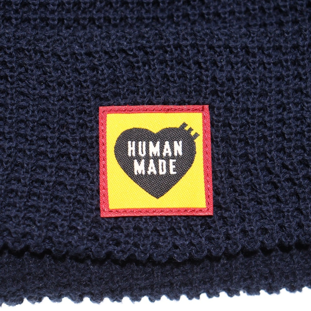 HUMAN MADE(ヒューマンメイド) ロゴパッチ ビーニー ニット帽 帽子 ブラック