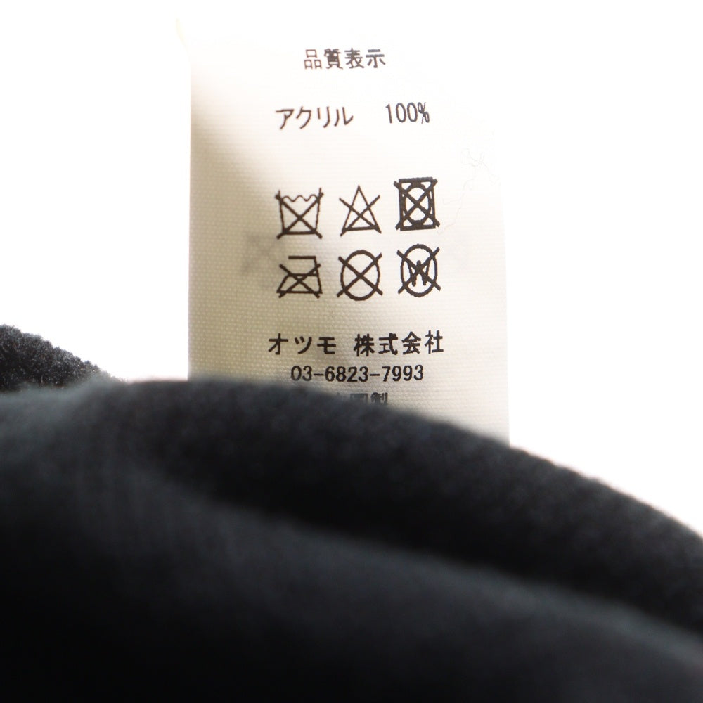 WASTED YOUTH(ウェイステッドユース) WY BEANIE ロゴプリント ビーニー ニット帽 帽子 ブラック