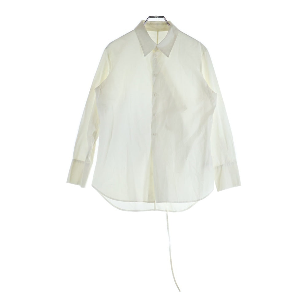 Y's(ワイズ) 12SS アシンメトリー コットン 長袖シャツ ホワイト レディース YH-B01-002