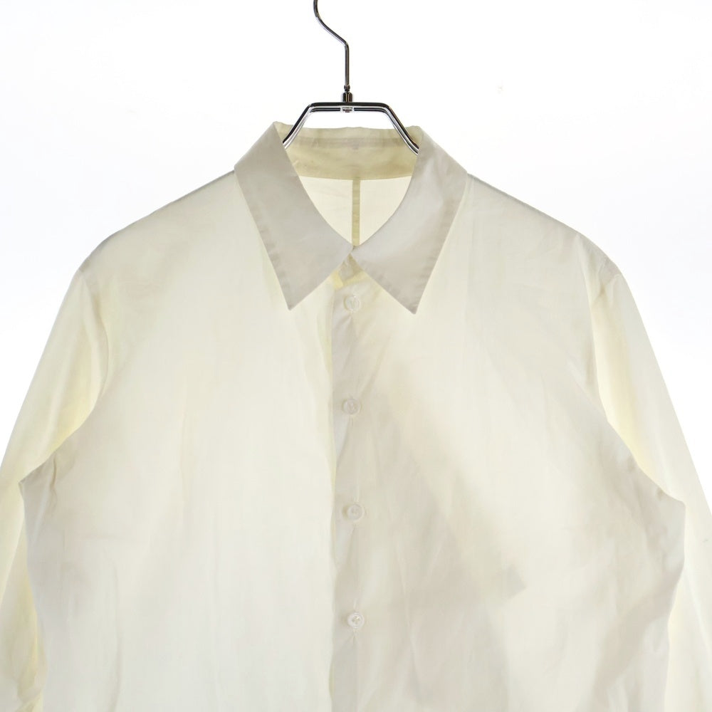 Y's(ワイズ) 12SS アシンメトリー コットン 長袖シャツ ホワイト レディース YH-B01-002