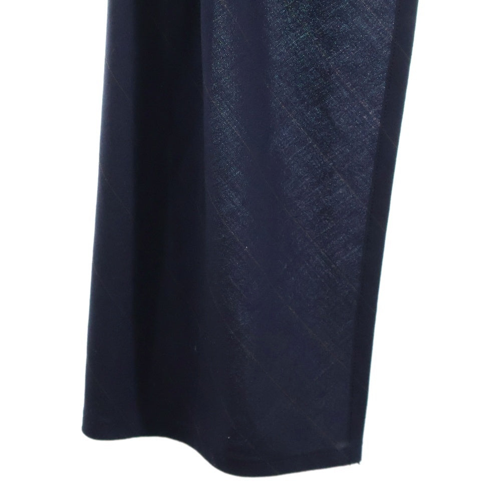 Ujoh(ウジョー) ドレープ ノット 1B ストライプ テーラードジャケット ブラック U791-J02-102 レディース