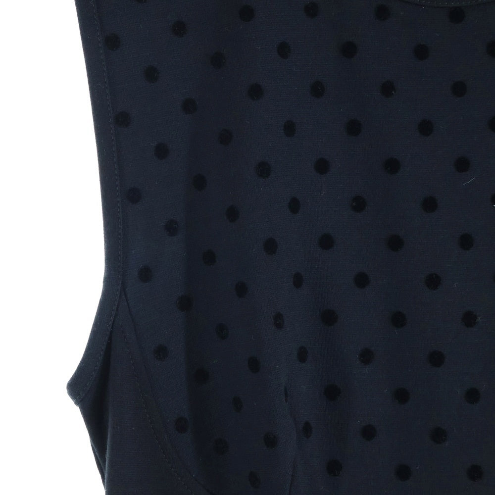 STELLA McCARTNEY(ステラマッカートニー) ポルカドット ノースリーブ ドレス/ワンピース ブラック 415-240162 レディース