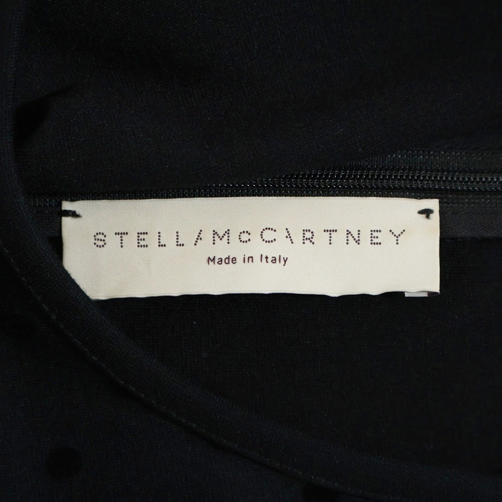 STELLA McCARTNEY(ステラマッカートニー) ポルカドット ノースリーブ ドレス/ワンピース ブラック 415-240162 レディース