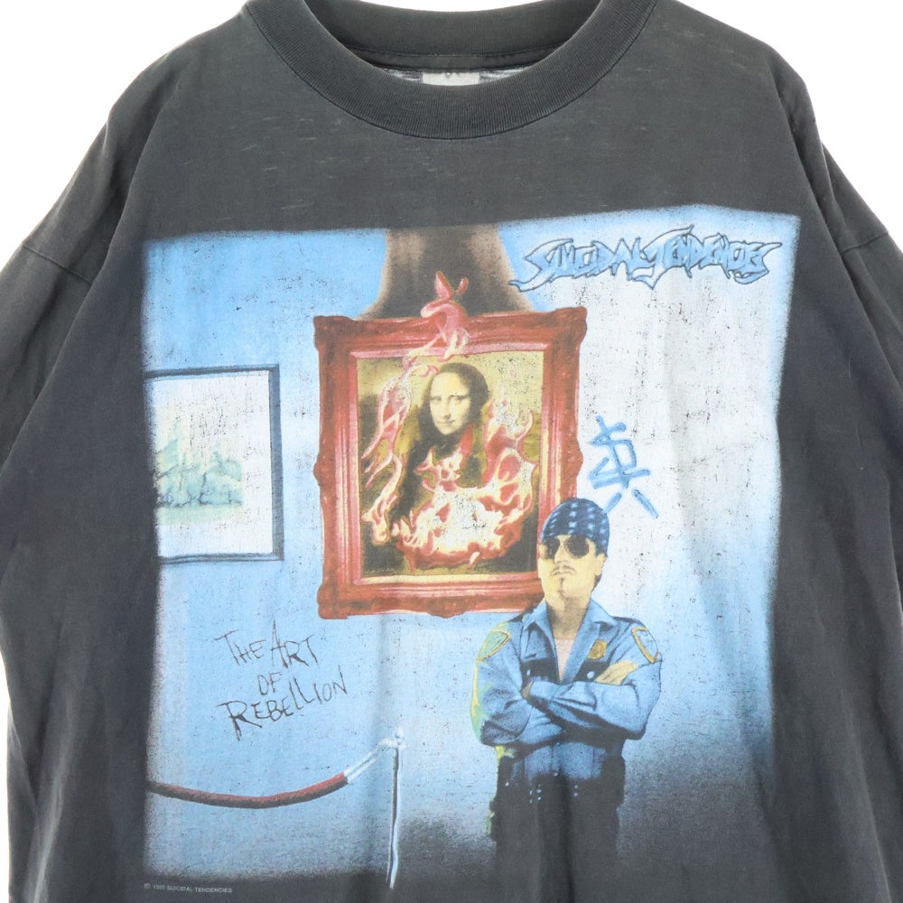 VINTAGE(ヴィンテージ) 90S VINTAGE SUICIDAL TENDENCIES NORTH AMERICAN TOUR 92 ヴィンテージ スーサイダル テンデンシーズ アメリカンツアー プリント 半袖Tシャツ