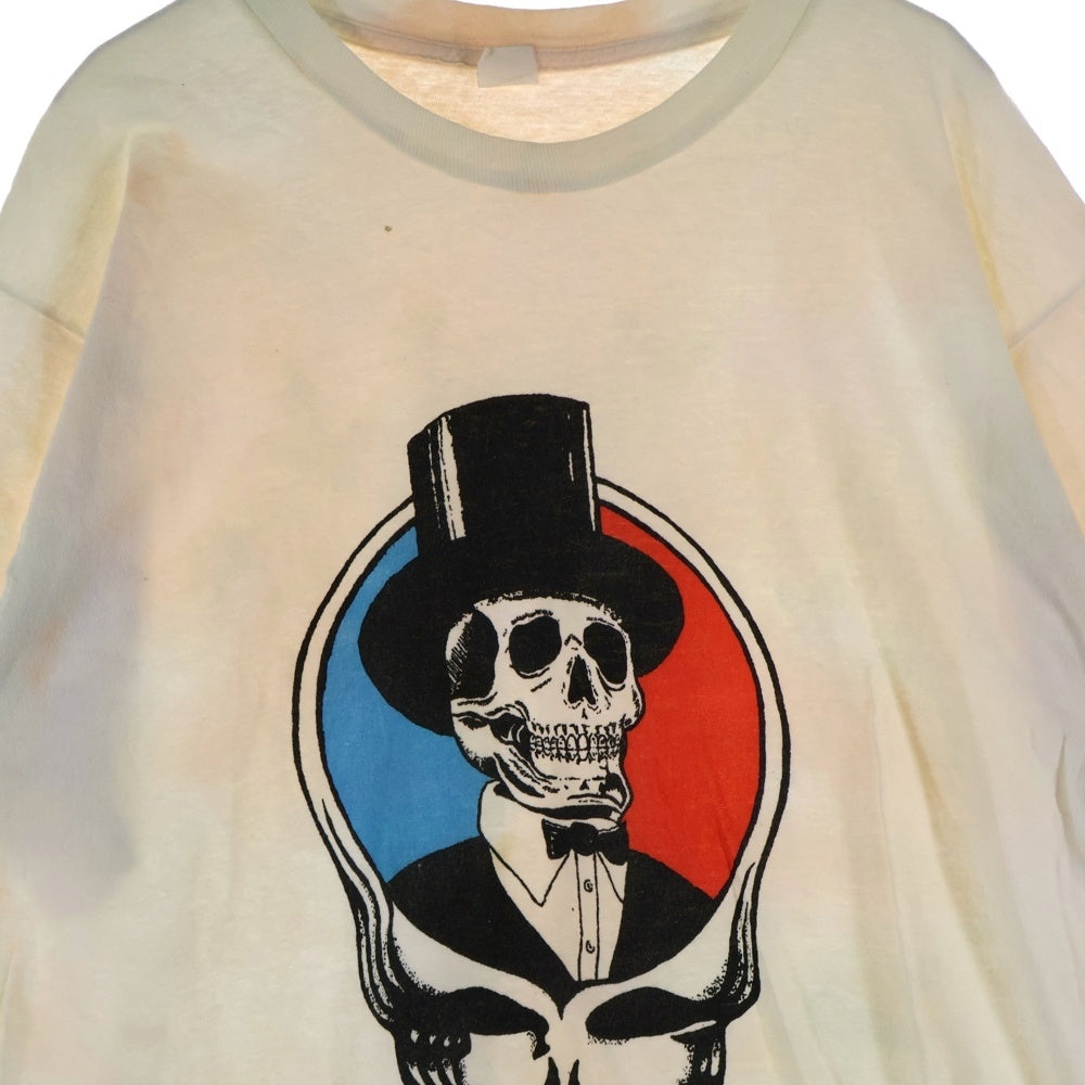 VINTAGE(ヴィンテージ) 80S VINTAGE GRATEFUL DEAD ヴィンテージ グレイトフル デッド スカルプリント 半袖Tシャツカットソー ホワイト