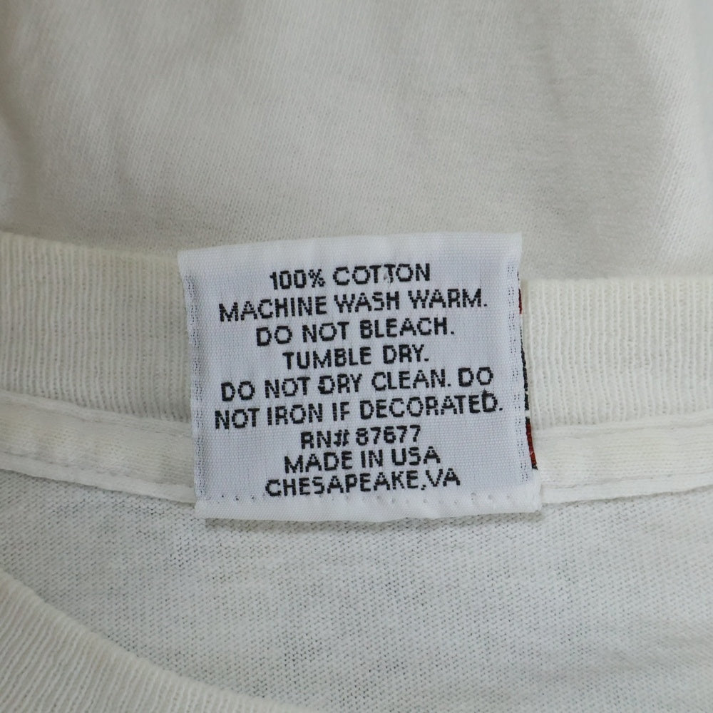 VINTAGE(ヴィンテージ) 90S VINTAGE GRATEFUL DEAD JENSEN ヴィンテージ グレイトフル デッド スカル 両面プリント 半袖Tシャツカットソー ホワイト