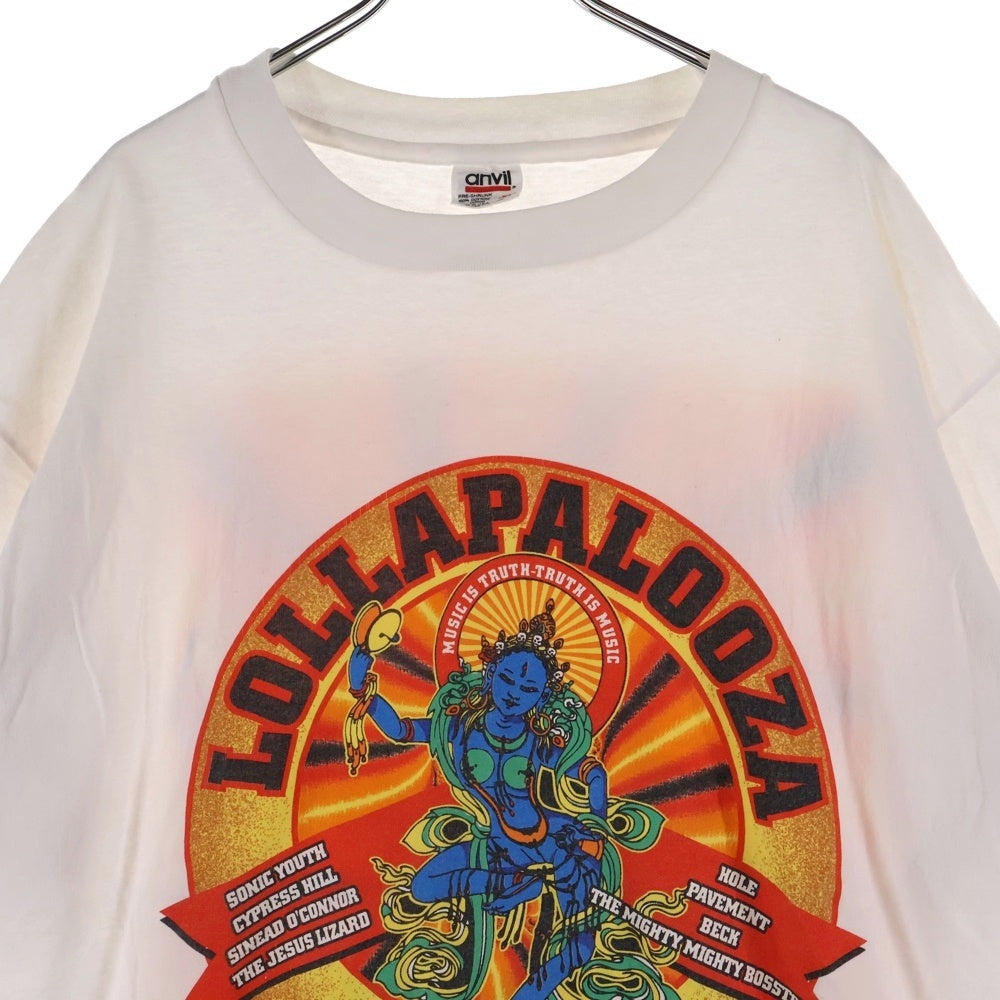 VINTAGE(ヴィンテージ) 90S VINTAGE LOLLAPALOOZA 1995 ヴィンテージ ロラパルーザ 両面プリント 半袖Tシャツカットソー ホワイト