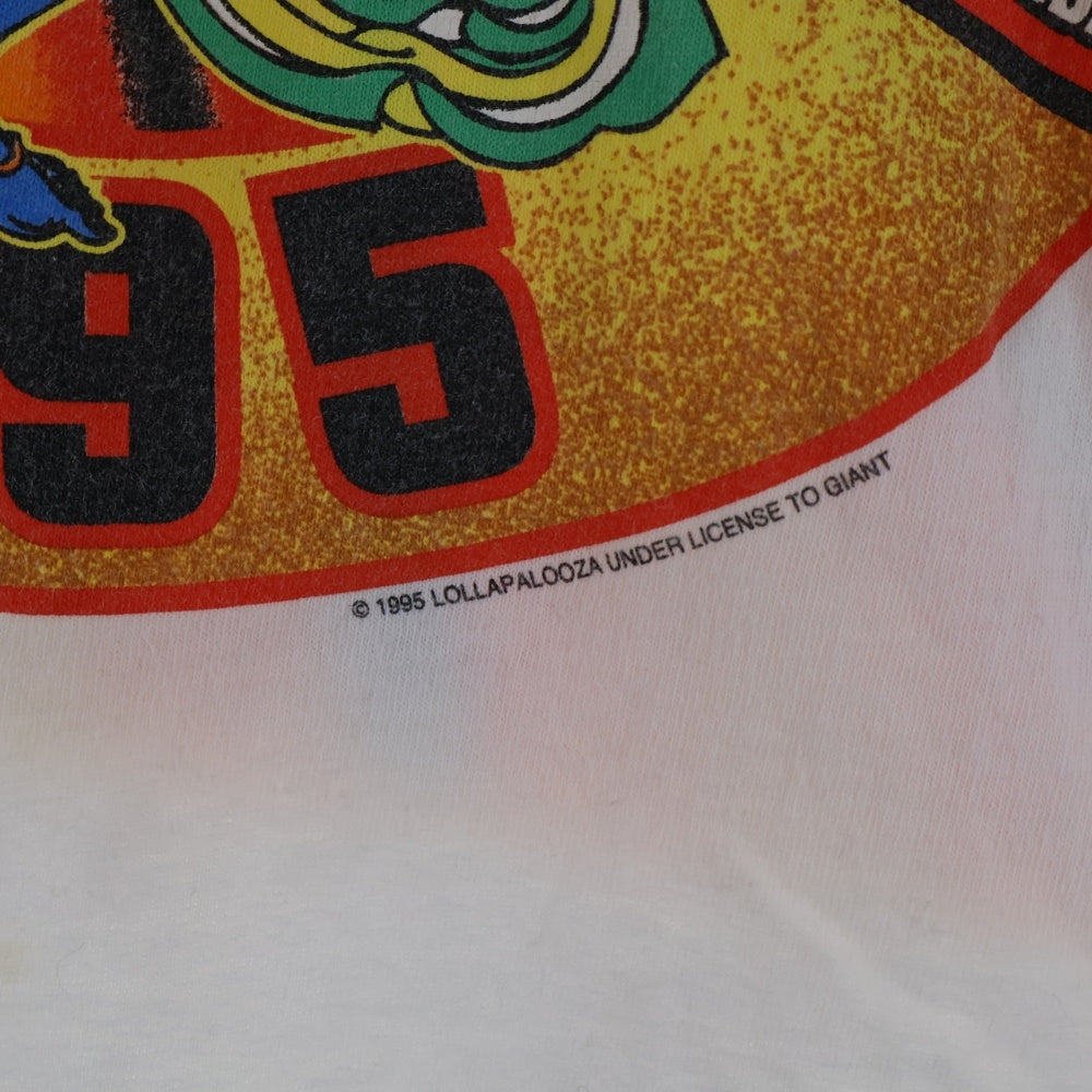 VINTAGE(ヴィンテージ) 90S VINTAGE LOLLAPALOOZA 1995 ヴィンテージ ロラパルーザ 両面プリント 半袖Tシャツカットソー ホワイト