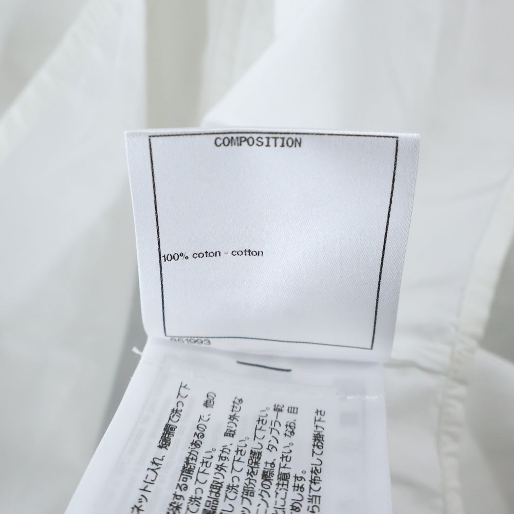 CHANEL(シャネル) ラインストーン フリル ブラウス 長袖シャツ レディース ホワイト P73037V12974