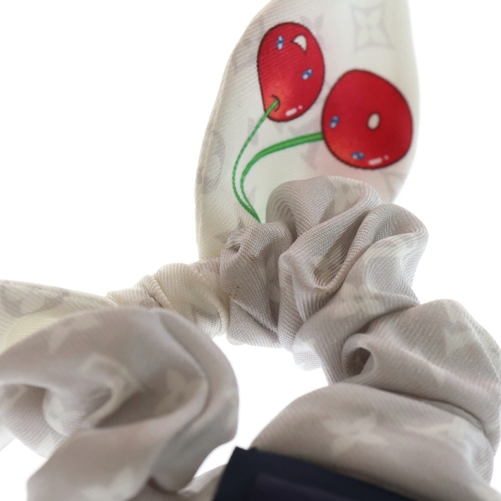 LOUIS VUITTON(ルイヴィトン) ×村上隆 モノグラムチェリー セット シュシュ ヘアゴム ブラウン/ホワイト M96069 レディース