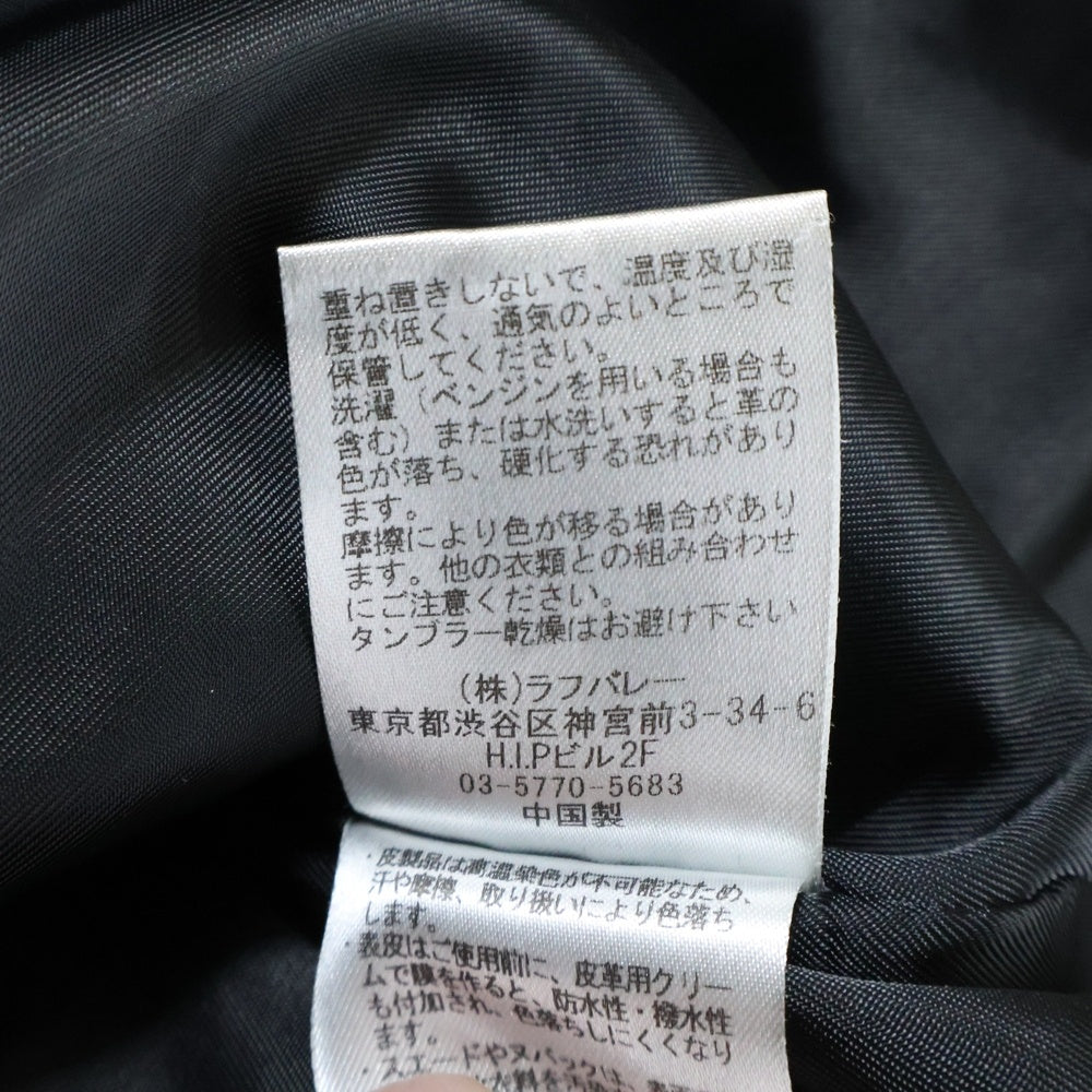 glamb(グラム) Rosso Riders Jacket ロッソ シープレザー ライダースジャケット ブラック GB0318/JKT05