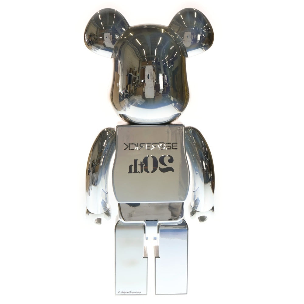 MEDICOM TOY(メディコムトイ) BE@RBRICK 20TH ANNIVERSARY DEEP CHROME 1000% ベアブリック 20周年 ディープ クローム フィギュア 人形 シルバー