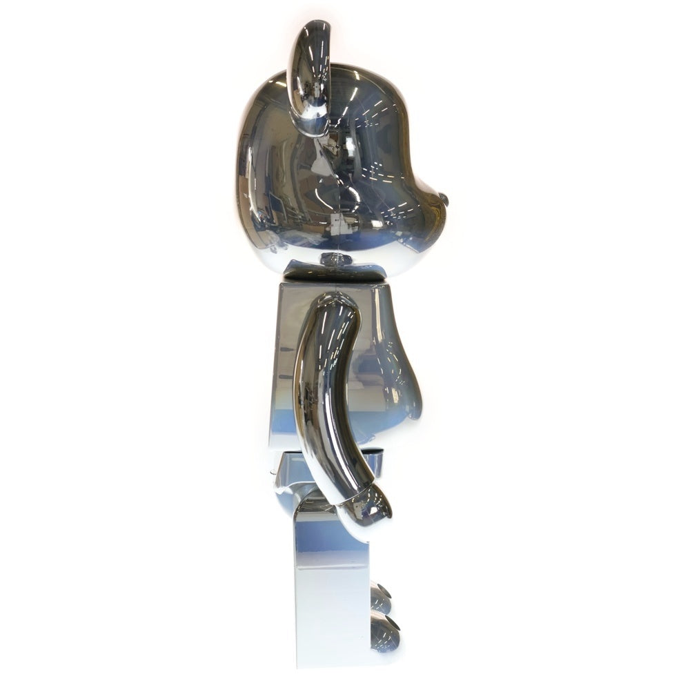 MEDICOM TOY(メディコムトイ) BE@RBRICK 20TH ANNIVERSARY DEEP CHROME 1000% ベアブリック 20周年 ディープ クローム フィギュア 人形 シルバー