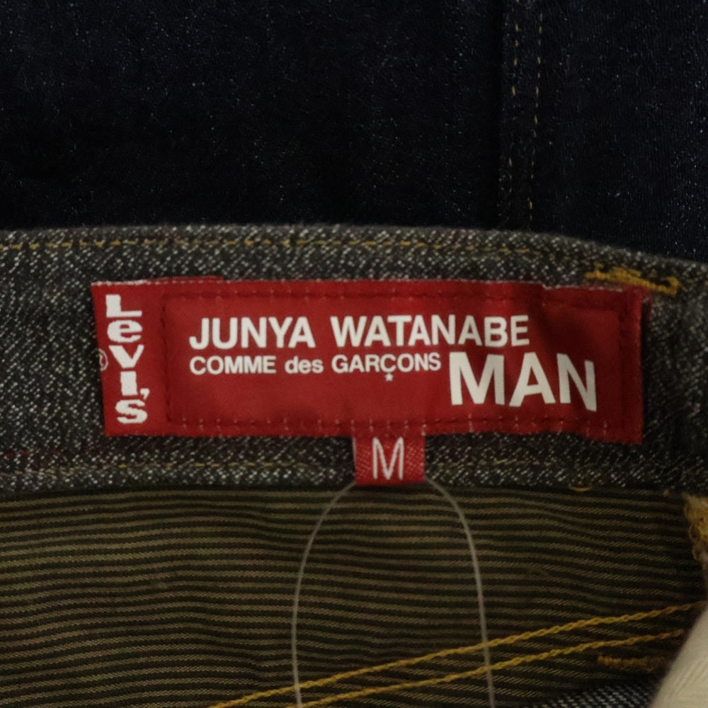 COMME des GARCONS JUNYA WATANABE MAN(コムデギャルソンジュンヤワタナベマン) 12AW ×LEVI'S リーバイス 再構築 ストレート デニムパンツ インディゴ WJ-P202 AD2012