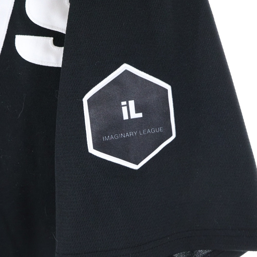 F.C.R.B./F.C.Real Bristol/FCRB(エフシーアールビー/エフシーレアルブリストル) 21AW ×MLB Fanatics TOUR BASEBALL SHIRT ツアー ベースボール 半袖シャツ ブラック MM21-ML-1F01