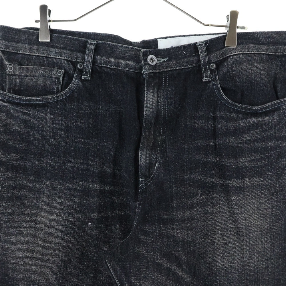 NEIGHBORHOOD(ネイバーフッド) 24SS WASHED DENIM DP MID PANTS ウォッシュド テーパードデニムパンツ ブラック 241XBNH-PTM06
