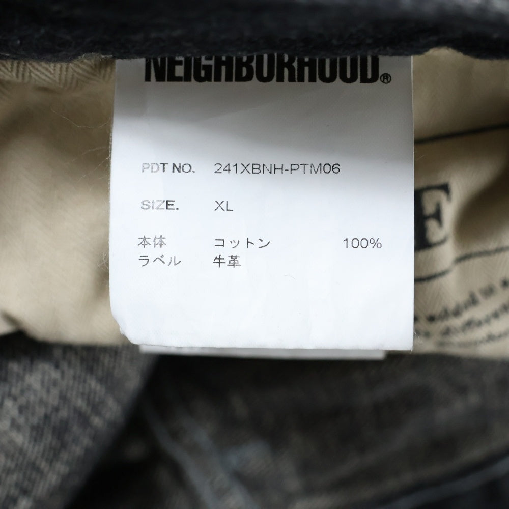 NEIGHBORHOOD(ネイバーフッド) 24SS WASHED DENIM DP MID PANTS ウォッシュド テーパードデニムパンツ ブラック 241XBNH-PTM06