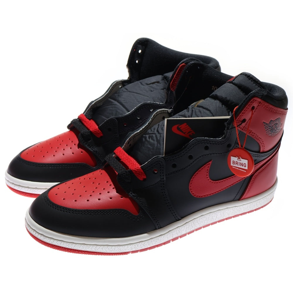 NIKE(ナイキ) AIR JORDAN 1 HIGH 85 BRED 2025 エアジョーダン 1 ブレッド ハイカットスニーカー US10/28cm レッド/ブラック HV6674-067