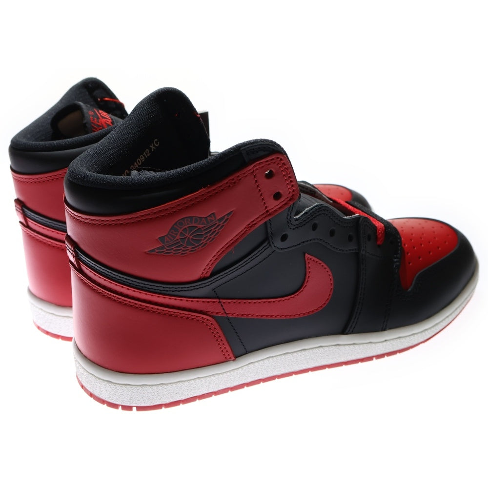 NIKE(ナイキ) AIR JORDAN 1 HIGH 85 BRED 2025 エアジョーダン 1 ブレッド ハイカットスニーカー US10/28cm レッド/ブラック HV6674-067