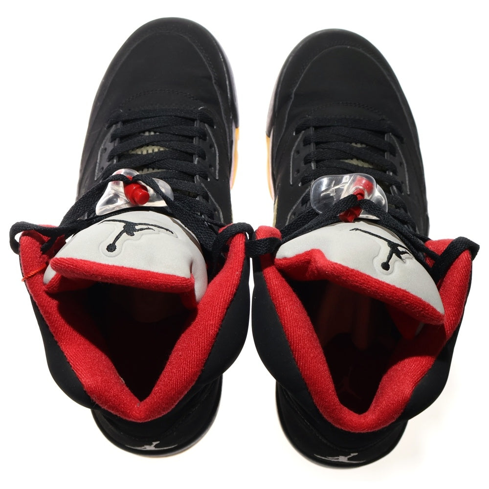 NIKE(ナイキ) ×SUPREME AIR JORDAN 5 RETRO シュプリーム エアジョーダン 5 レトロ ハイカットスニーカー ブラック US10/28cm 824371-001