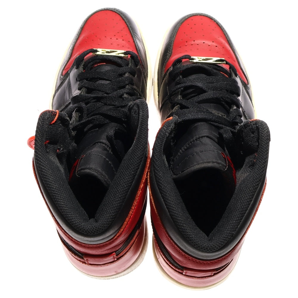 NIKE(ナイキ) 【観賞用 2013年製】AIR JORDAN 1 RETRO HIGH OG BRED エアジョーダン レトロ ブレッド ハイカットスニーカー ブラック/レッド US9.5/27.5cm 555088-023