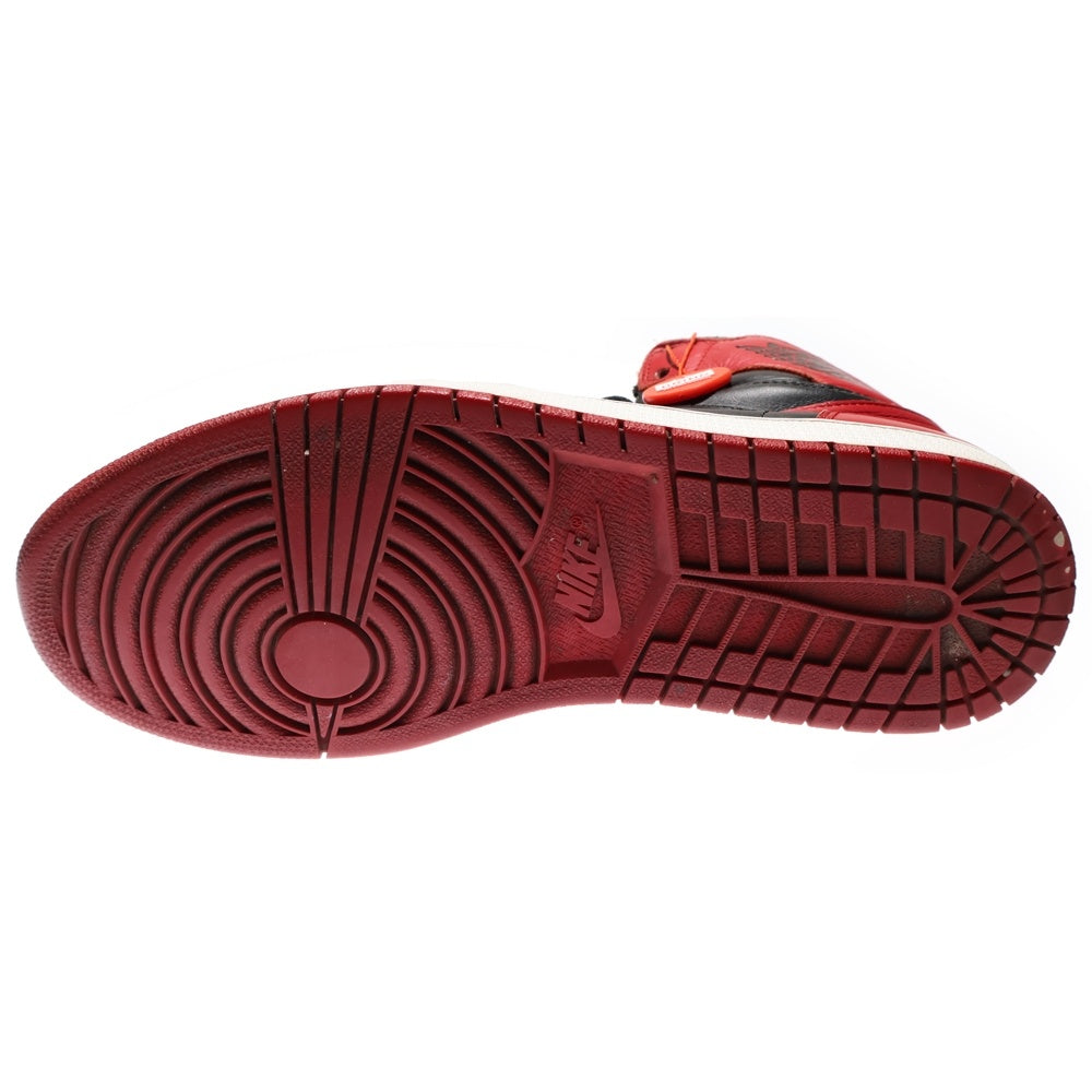 NIKE(ナイキ) 【観賞用 2013年製】AIR JORDAN 1 RETRO HIGH OG BRED エアジョーダン レトロ ブレッド ハイカットスニーカー ブラック/レッド US9.5/27.5cm 555088-023