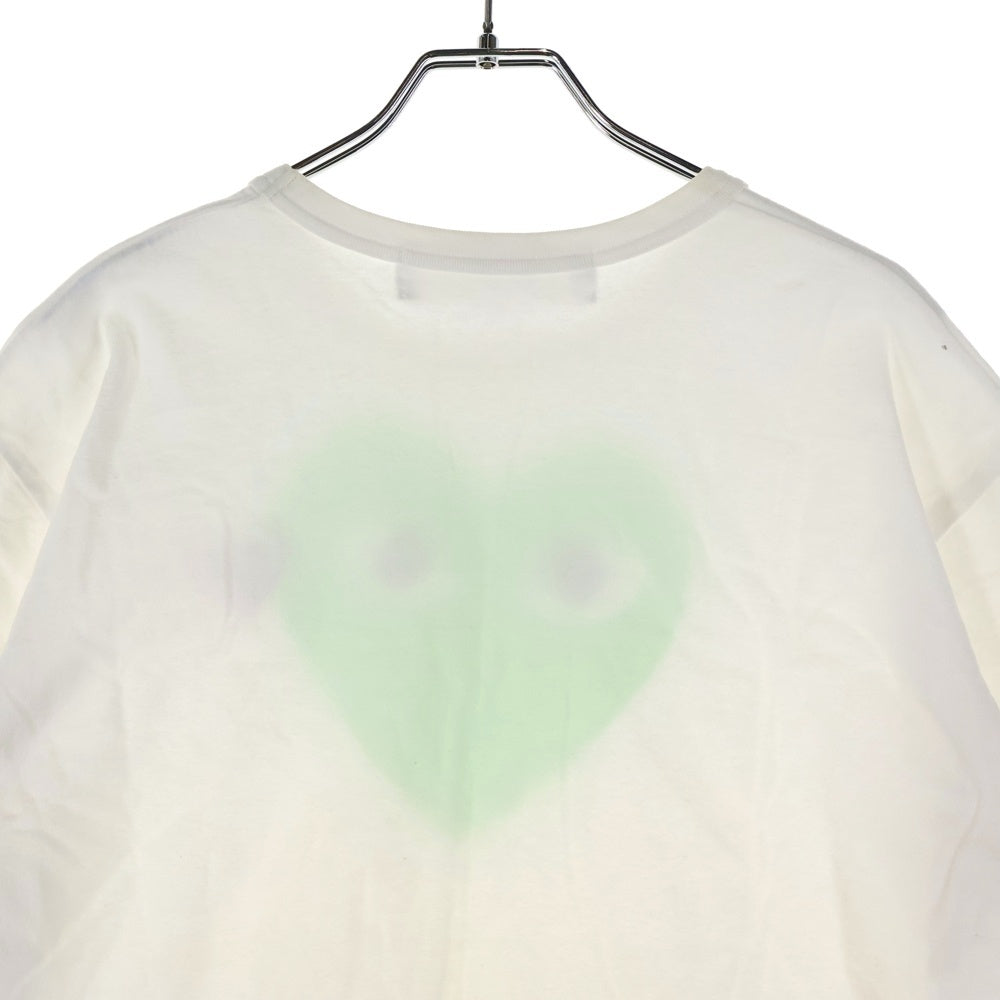 PLAY COMME des GARCONS(プレイコムデギャルソン) 18AW ハートロゴ クルーネック半袖Tシャツ カットソー ホワイト AZ-T106 2018/2