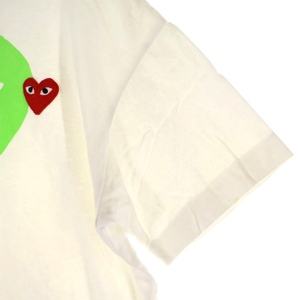 PLAY COMME des GARCONS(プレイコムデギャルソン) 18AW ハートロゴ クルーネック半袖Tシャツ カットソー ホワイト AZ-T106 2018/2