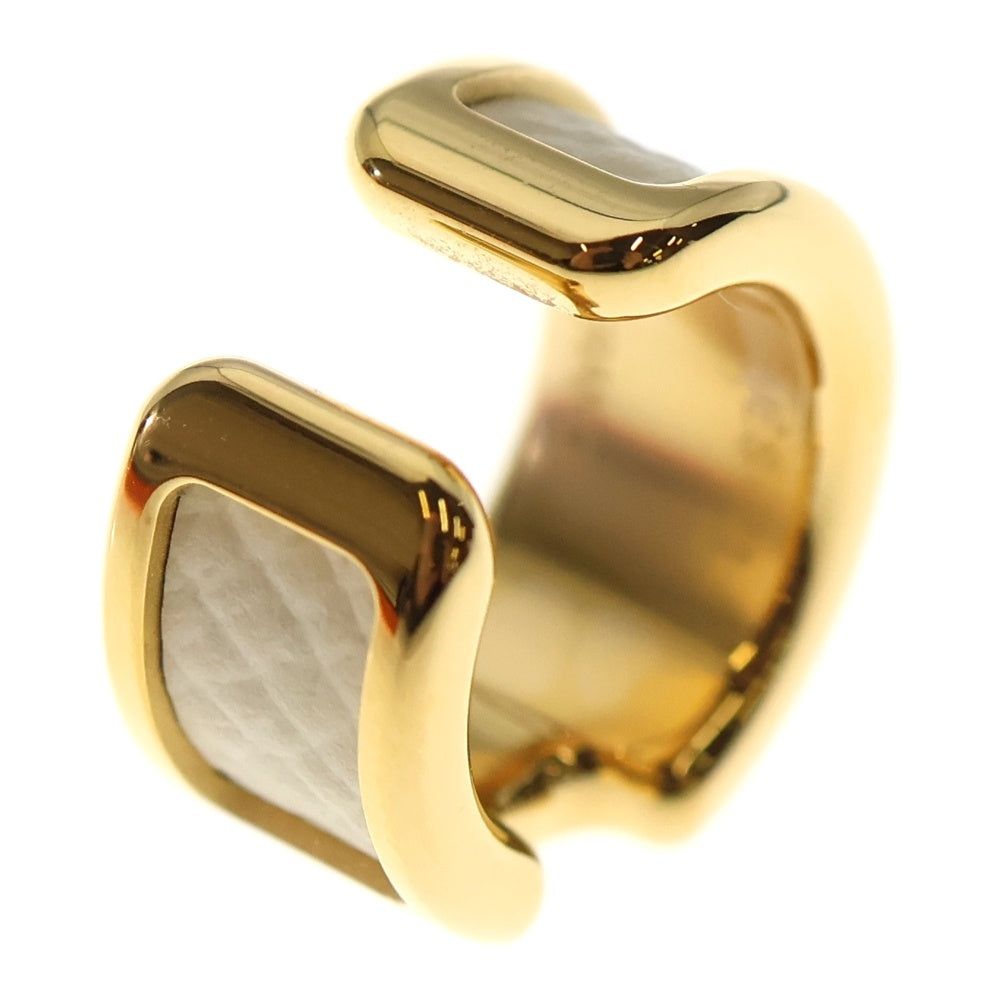 HERMES(エルメス) BIJOU D'OREILLE OLYMPE PM オランプ イヤーカフ クリップ オン イヤリング ゴールド/ホワイト