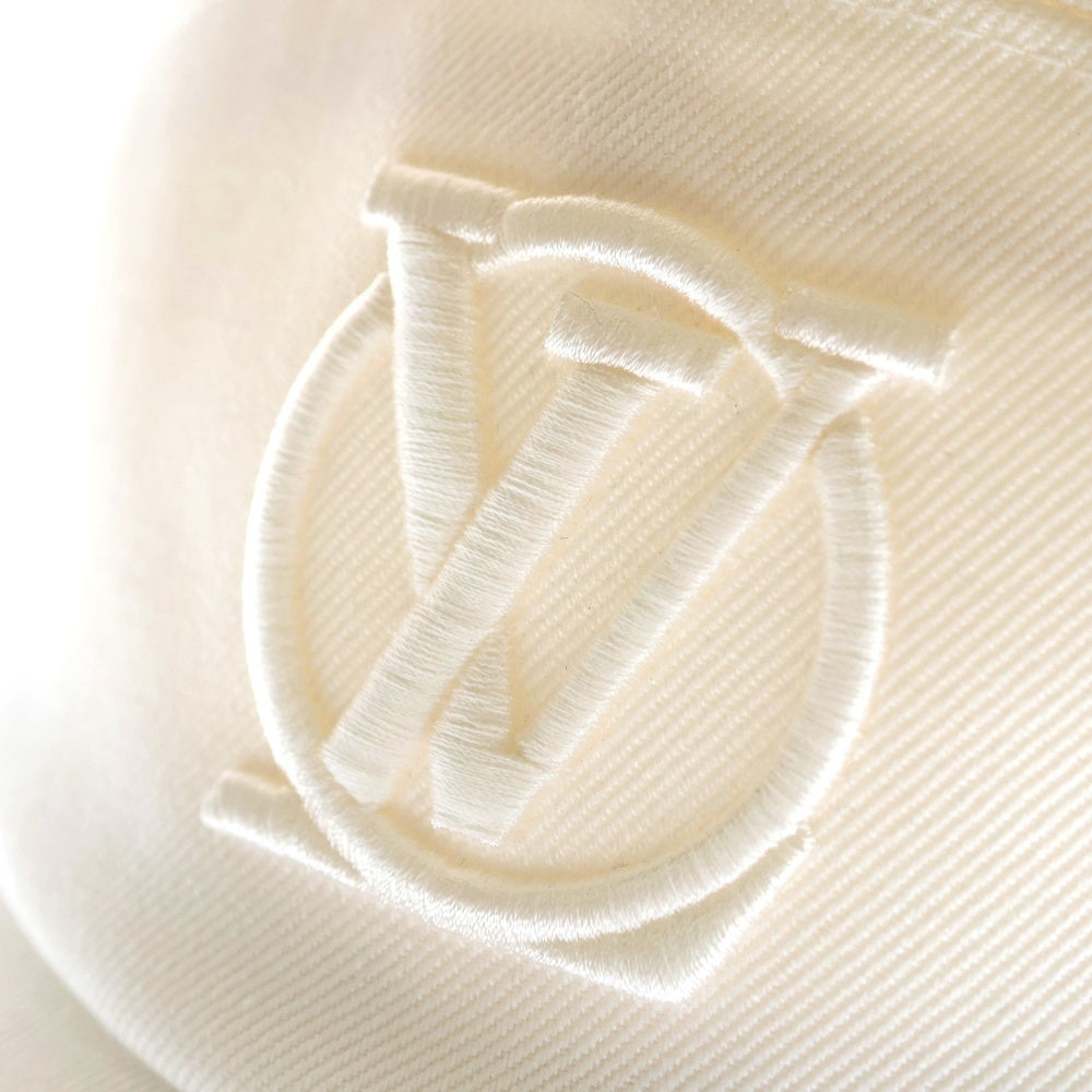 LOUIS VUITTON(ルイヴィトン) LVシティー サークルロゴ刺繍 ベースボールキャップ 帽子 ホワイト M7044L AL5202