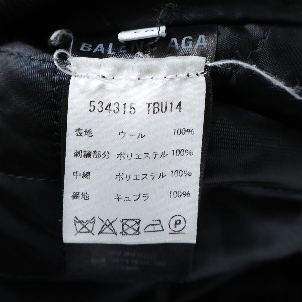BALENCIAGA(バレンシアガ) 18AW Fleece Track Suit Jacket フリース トラックスーツジャケット ブラック 534315 TBU14