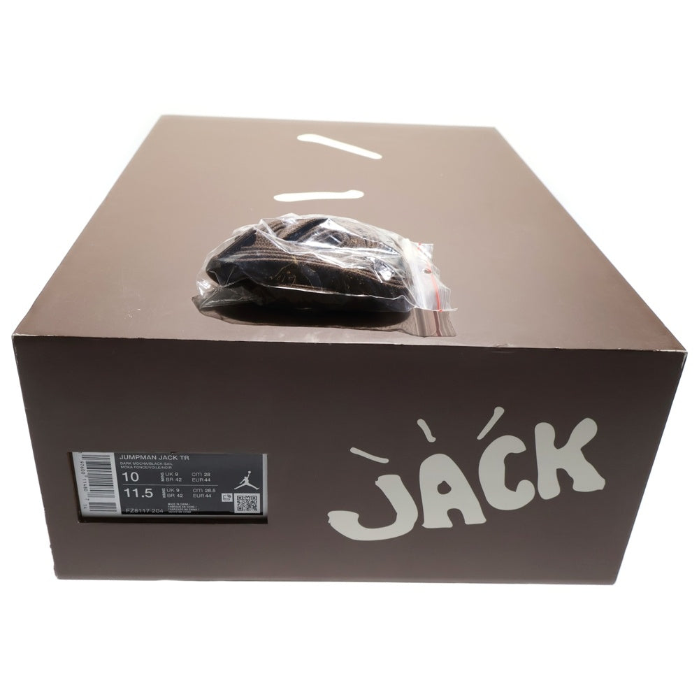 NIKE(ナイキ) ×TAVIS SCOTT JORDAN JUMPMAN JACK TR CJ1 T-REXX トラヴィス スコット ジョーダン ジャンプマンジャック ハイカットスニーカー ブラウン US10/28cm FZ8117-204