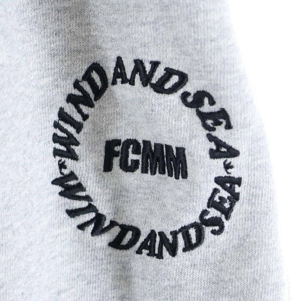 WIND AND SEA(ウィンダンシー) ×FCMM Round Wide Pants ラウンドワイド スウェットパンツ グレー FBCPDZ02