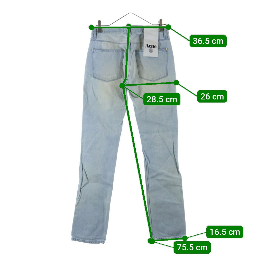 Acne Studios(アクネ ストゥディオズ) Max Flash Slim Leg Tapered Jeans スリム テーパード デニムパンツ ライトブルー