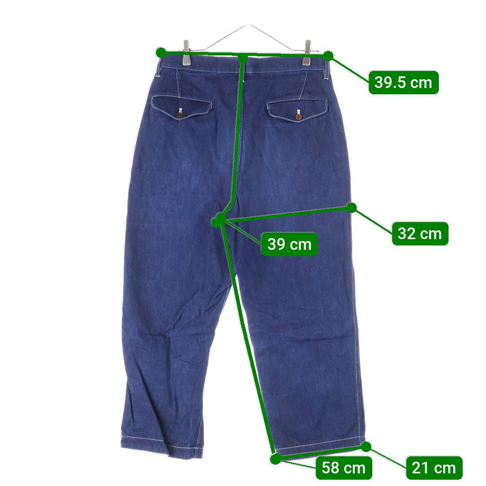 COMME des GARCONS JUNYA WATANABE MAN(コムデギャルソンジュンヤワタナベマン) 16SS コットン リネン デニムパンツ インディゴ WQ-P004 AD2015