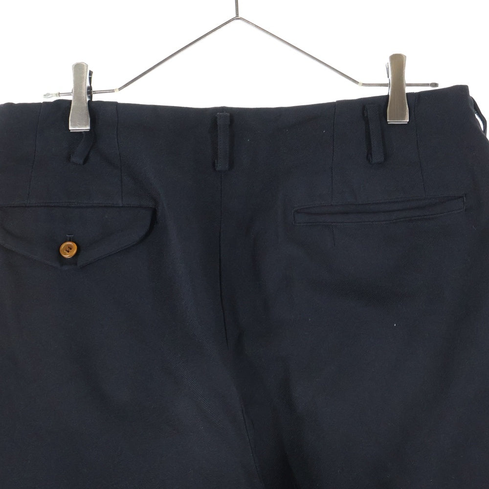 COMME des GARCONS HOMME PLUS(コムデギャルソンオムプリュス) 16AW ポリ縮絨 2タック ワイド テーパード パンツ ブラック PR-P076 AD2016