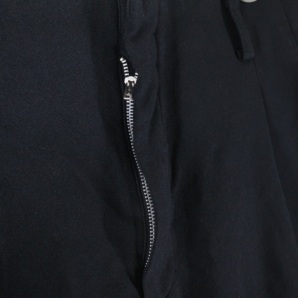 COMME des GARCONS HOMME PLUS(コムデギャルソンオムプリュス) 16AW ポリ縮絨 2タック ワイド テーパード パンツ ブラック PR-P076 AD2016