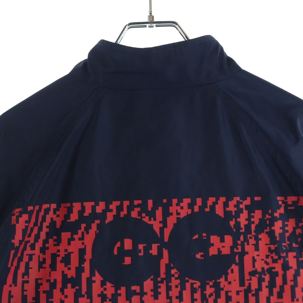 c.e cav empt(シーイー) 15SS Stand Collar Coach Jacket スタンドカラー ロゴプリント ポリエステル コーチジャケット ブルゾン ネイビー