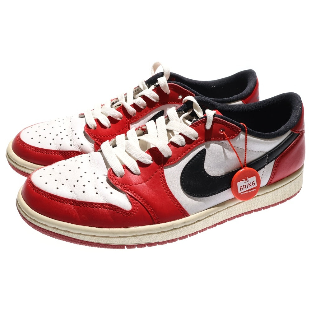 NIKE(ナイキ) 【観賞用 2015年製】 AIR JORDAN 1 LOW RETRO LOW CHICAGO エア ジョーダン シカゴ ローカットスニーカー ホワイト/レッド/ブラック US8/26cm 705329‐600