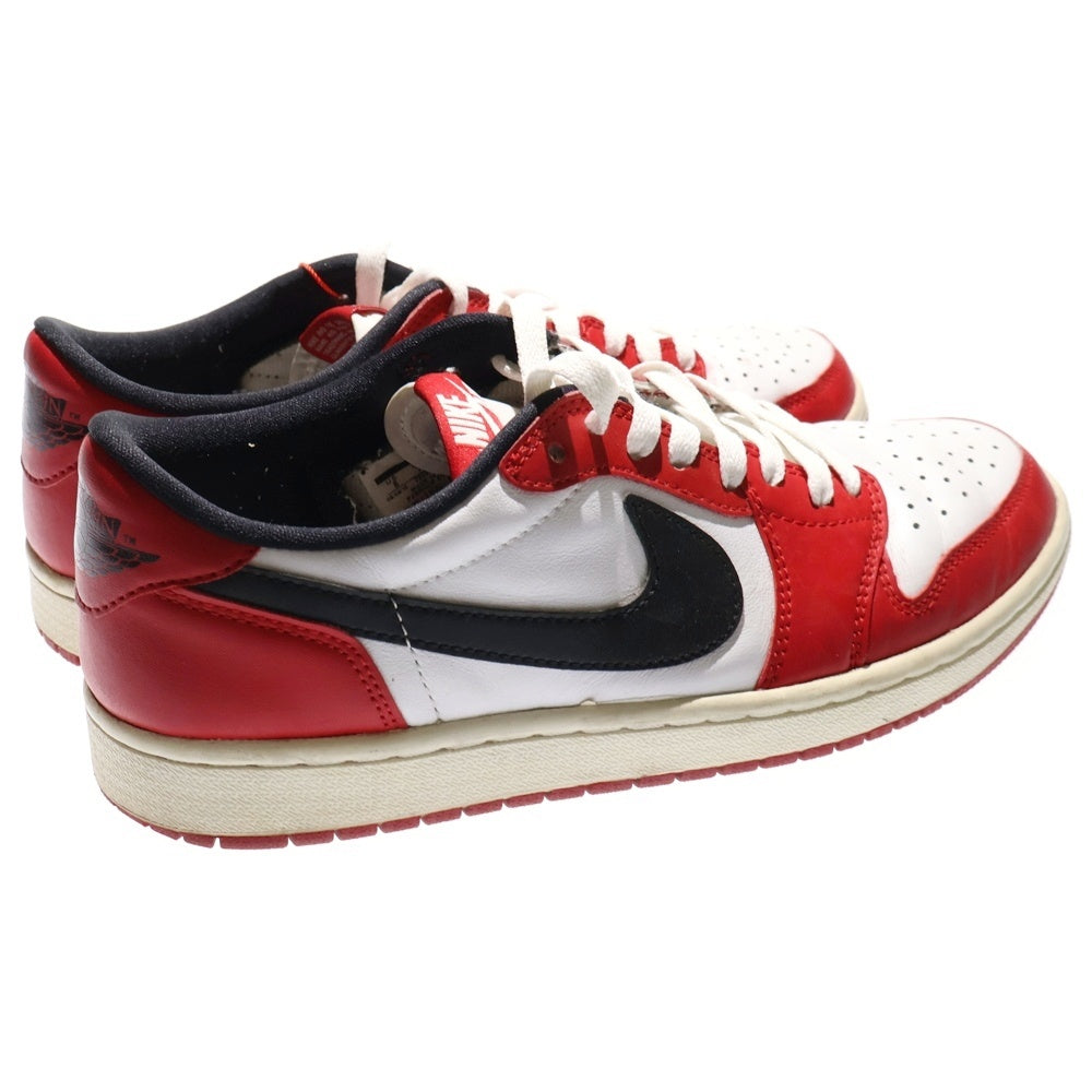 NIKE(ナイキ) 【観賞用 2015年製】 AIR JORDAN 1 LOW RETRO LOW CHICAGO エア ジョーダン シカゴ ローカットスニーカー ホワイト/レッド/ブラック US8/26cm 705329‐600