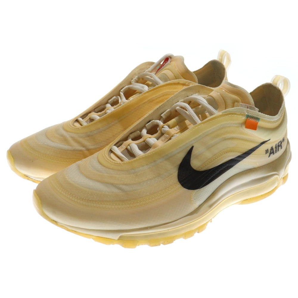 NIKE(ナイキ) ×OFF-WHITE THE TEN AIR MAX 97 オフホワイト ザ テン エアマックス 97 ローカットスニーカー ホワイト US9.5/27.5cm AJ4585-100